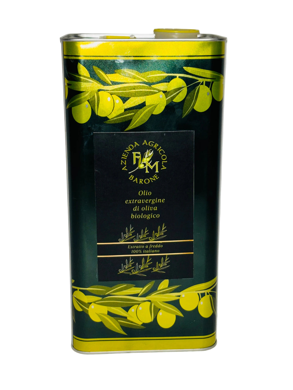 Olio Extravergine d'Oliva Biologico 5 Litri - Latta - Raccolto 2025/26
