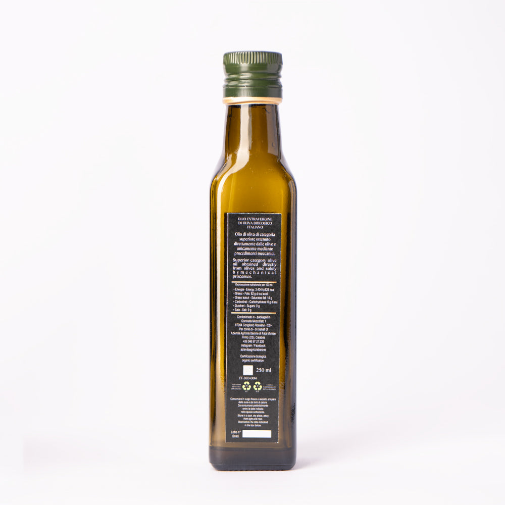Olio extravergine d’oliva Bio 250ml